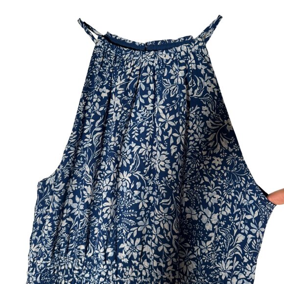 Madewell Smocked Halter Midi Dress in Floral Size 00 NWT NS130 - Picture 3 of 6